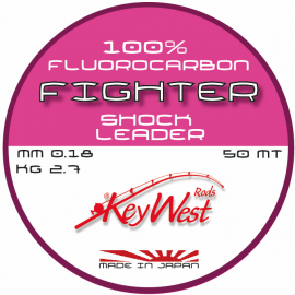 Key West F.C. FIGHTER 0,18mm 2,7kg 50mt FLUOROCARBON 100% Made in Japan